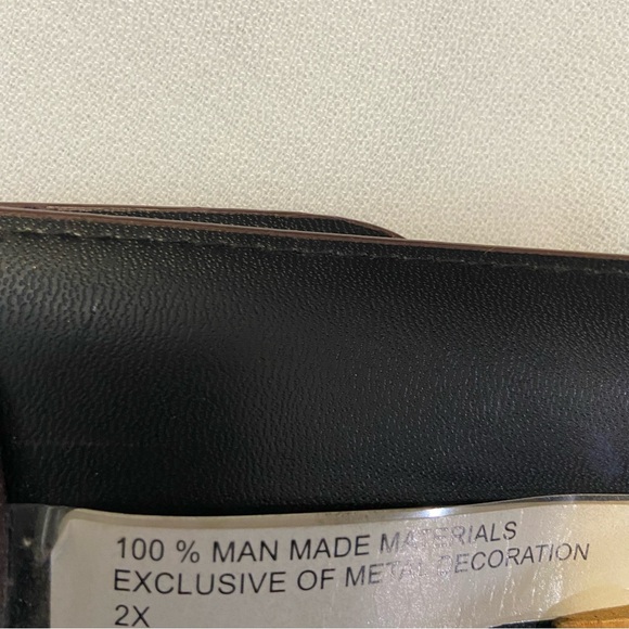 Wide Faux Leather Boho Style Brass Embellished Womens Belt Size 2X EUC - Picture 9 of 10